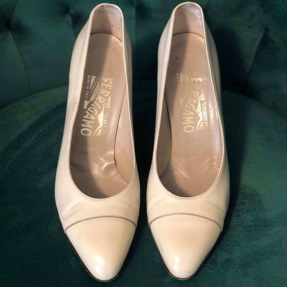 Salvatore Ferragamo Cap Toe Pumps